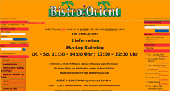 Desktop Screenshot of bistro-orient.de